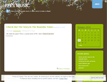 Tablet Screenshot of pfesmusic.wordpress.com
