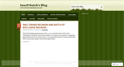 Desktop Screenshot of inac87batch.wordpress.com