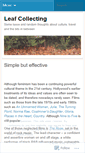 Mobile Screenshot of leafcollecting.wordpress.com