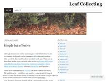 Tablet Screenshot of leafcollecting.wordpress.com