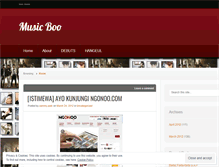 Tablet Screenshot of musicboo.wordpress.com