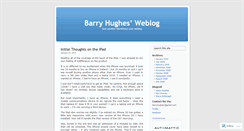 Desktop Screenshot of barryhughes1.wordpress.com