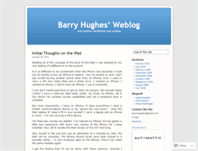 Tablet Screenshot of barryhughes1.wordpress.com