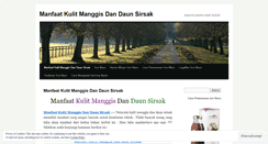 Desktop Screenshot of manfaatsar.wordpress.com