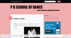 Desktop Screenshot of pbschoolofdancecoventry.wordpress.com