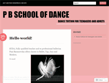 Tablet Screenshot of pbschoolofdancecoventry.wordpress.com