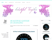 Tablet Screenshot of beautifulkayekie.wordpress.com