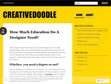 Tablet Screenshot of creativedoodle.wordpress.com