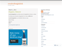 Tablet Screenshot of creativebangladesh.wordpress.com