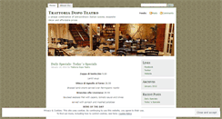 Desktop Screenshot of dopoteatro.wordpress.com