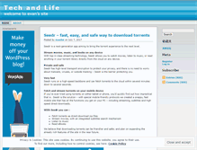 Tablet Screenshot of evanhe.wordpress.com