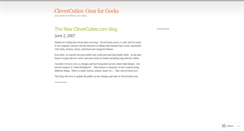Desktop Screenshot of clevercuties.wordpress.com