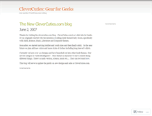 Tablet Screenshot of clevercuties.wordpress.com