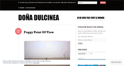Desktop Screenshot of donadulcinea.wordpress.com