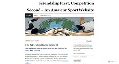 Desktop Screenshot of amateursport.wordpress.com