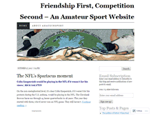 Tablet Screenshot of amateursport.wordpress.com