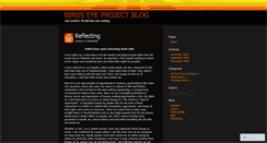 Desktop Screenshot of birdseyeproject.wordpress.com
