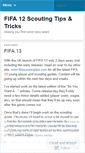 Mobile Screenshot of fifa12scoutingtips.wordpress.com