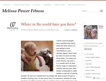 Tablet Screenshot of melissapowerfitness.wordpress.com
