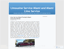 Tablet Screenshot of limoservicemiami.wordpress.com