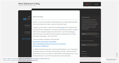Desktop Screenshot of missnatherson.wordpress.com