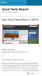 Mobile Screenshot of goodtastereport.wordpress.com