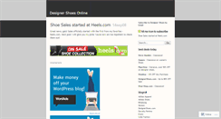 Desktop Screenshot of designershoes.wordpress.com