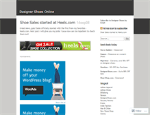 Tablet Screenshot of designershoes.wordpress.com