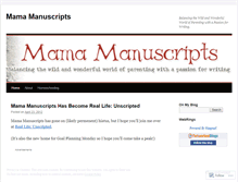 Tablet Screenshot of mamamanuscriptsplace.wordpress.com