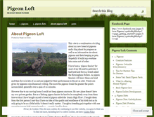 Tablet Screenshot of pigeonloft.wordpress.com