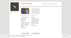 Desktop Screenshot of greenpunkdesign.wordpress.com