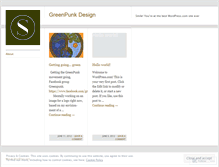 Tablet Screenshot of greenpunkdesign.wordpress.com