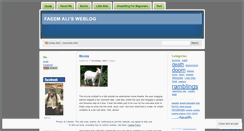Desktop Screenshot of faeem.wordpress.com