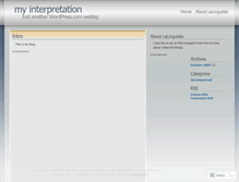 Tablet Screenshot of lalinguista.wordpress.com