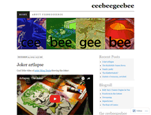 Tablet Screenshot of ceebeegeebee.wordpress.com