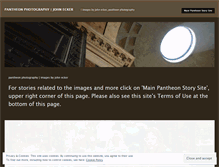 Tablet Screenshot of pantheonphotos.wordpress.com