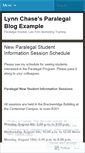 Mobile Screenshot of paralegalexample.wordpress.com