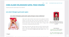 Desktop Screenshot of caraalamihilangkangatalpadavagina21.wordpress.com