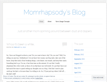 Tablet Screenshot of momrhapsody.wordpress.com