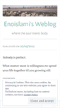 Mobile Screenshot of enoislami.wordpress.com