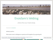 Tablet Screenshot of enoislami.wordpress.com