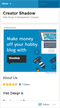 Mobile Screenshot of creatorshadows.wordpress.com