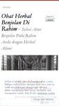 Mobile Screenshot of obatherbalbenjolandirahim03.wordpress.com