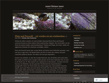 Tablet Screenshot of kleinesmeer.wordpress.com