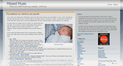 Desktop Screenshot of missedmusic.wordpress.com