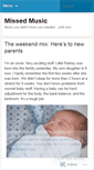 Mobile Screenshot of missedmusic.wordpress.com