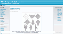 Desktop Screenshot of origamiarts.wordpress.com