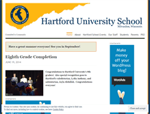 Tablet Screenshot of hartforduniversityschool.wordpress.com
