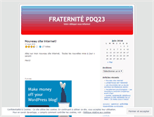 Tablet Screenshot of fraternitepdq23.wordpress.com
