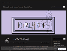 Tablet Screenshot of kurlykue.wordpress.com